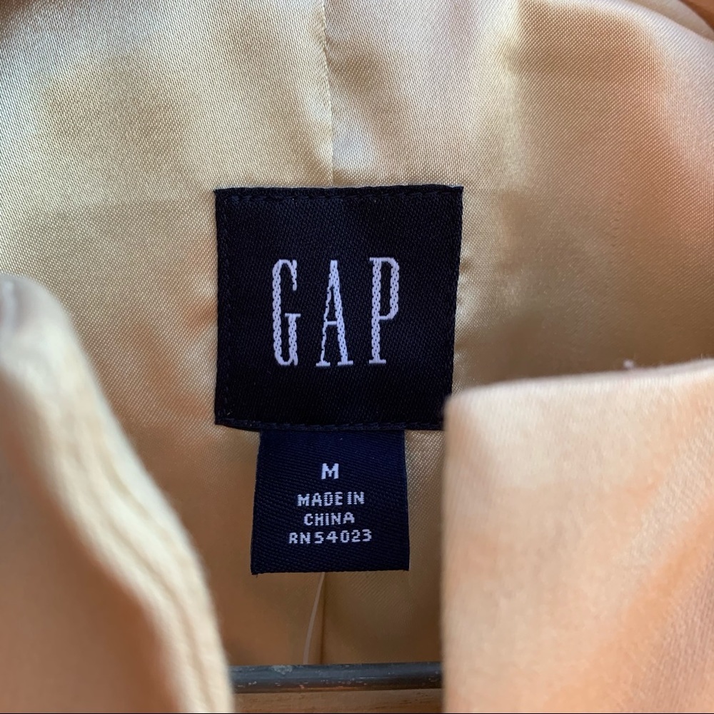 Gap Women’s Snap Button Long Coat Tan - image 5